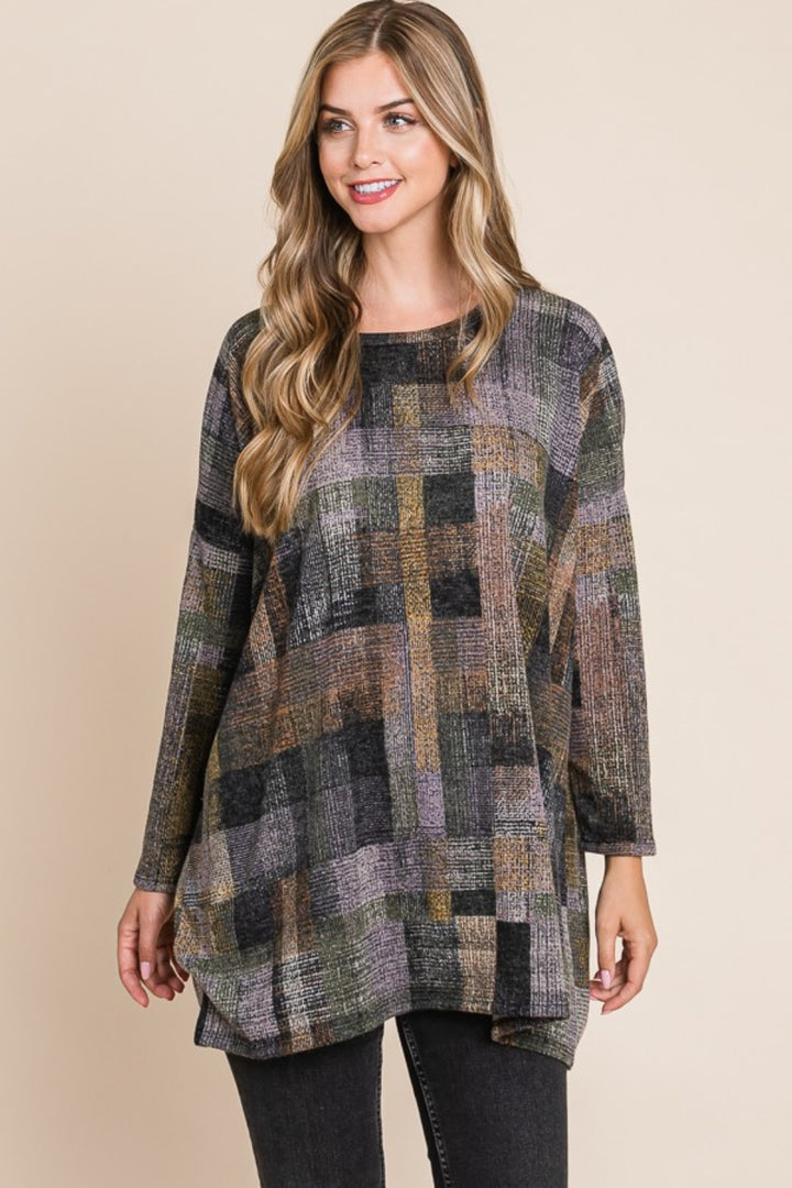 Classic Plaid Tunic Top