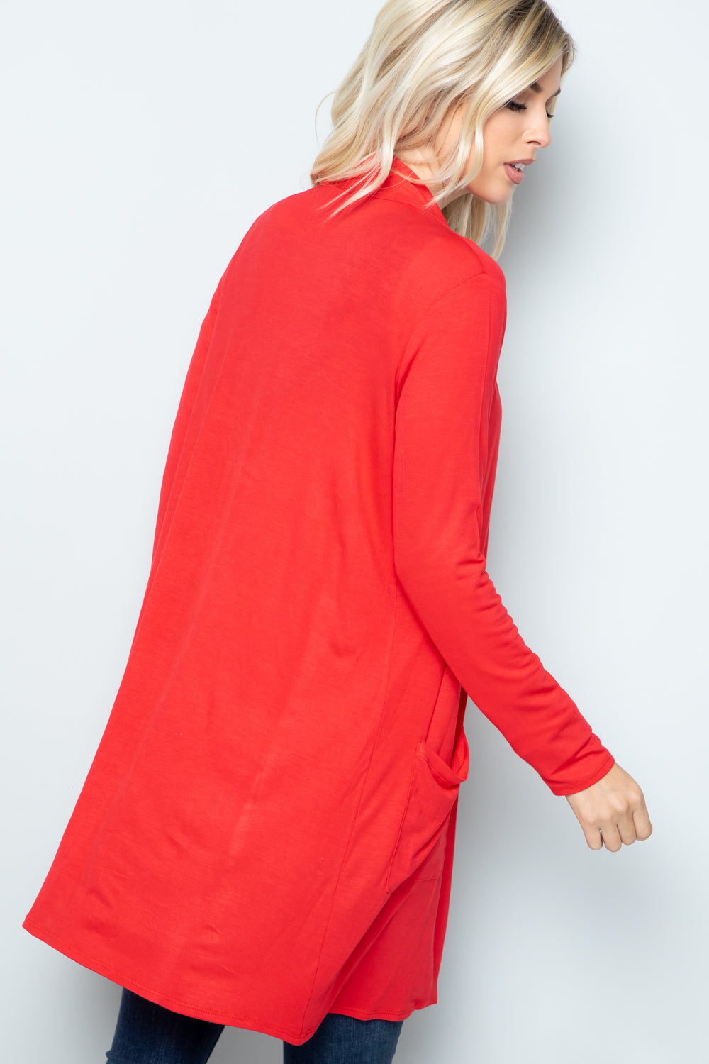 Bold Style Cardigan - Light Coral