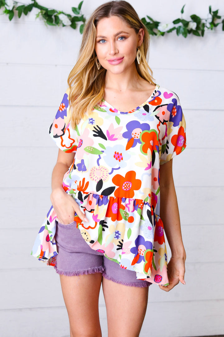 Color Symphony Babydoll Top