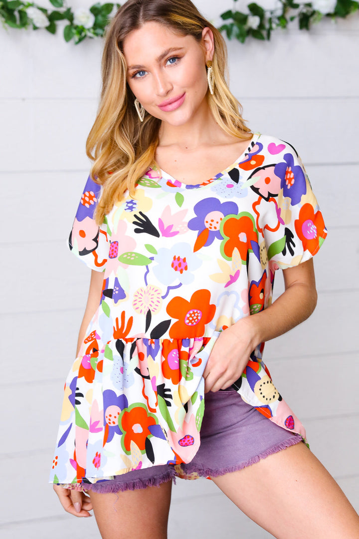 Color Symphony Babydoll Top