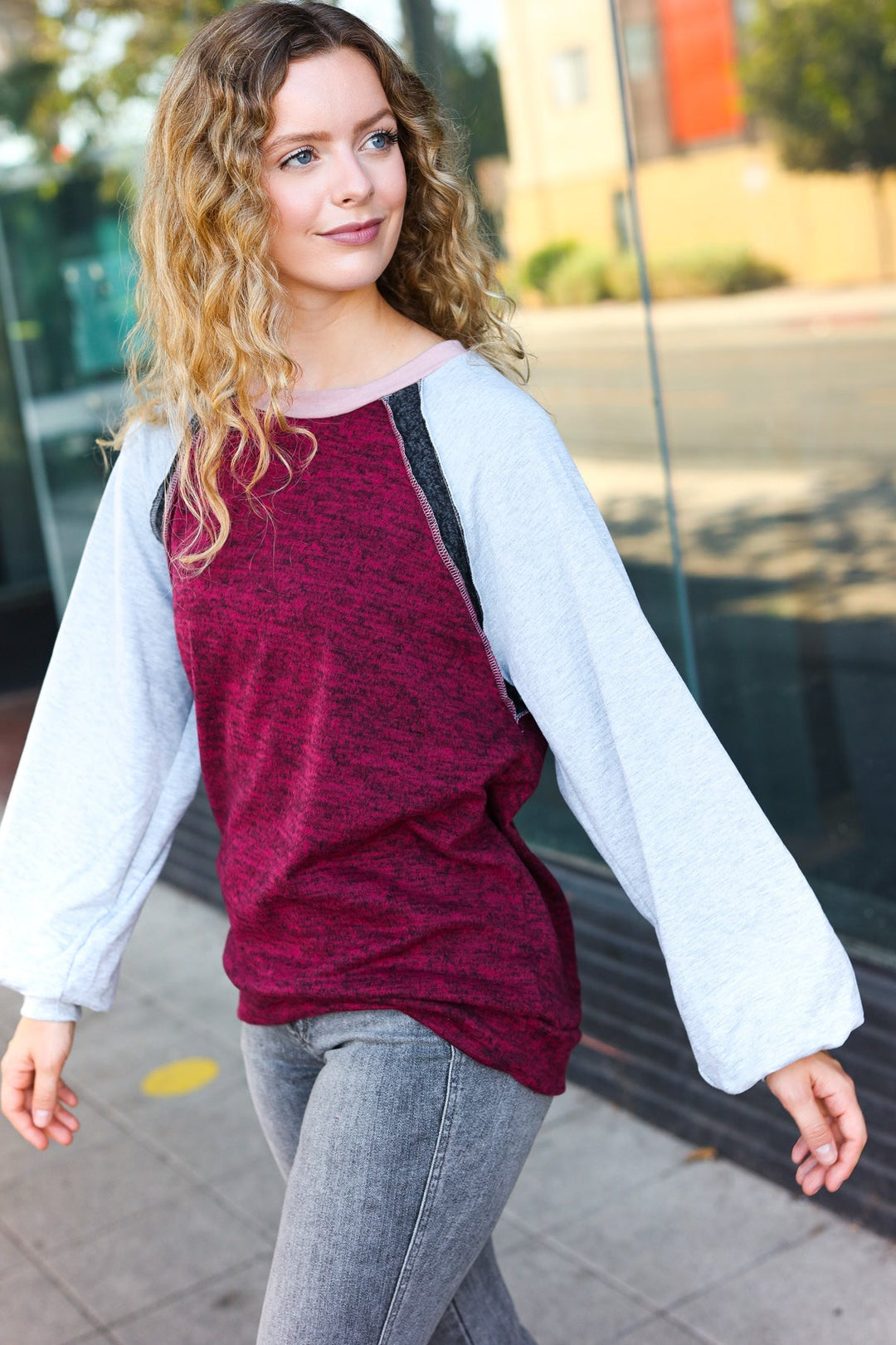 Looking Your Way - Raglan Sweater Top