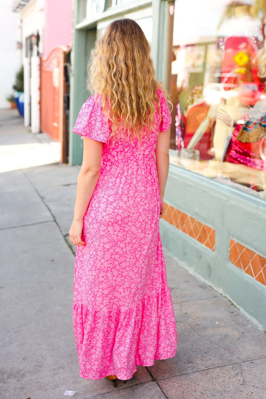 Joyful Wonder Maxi Dress - Fuchsia