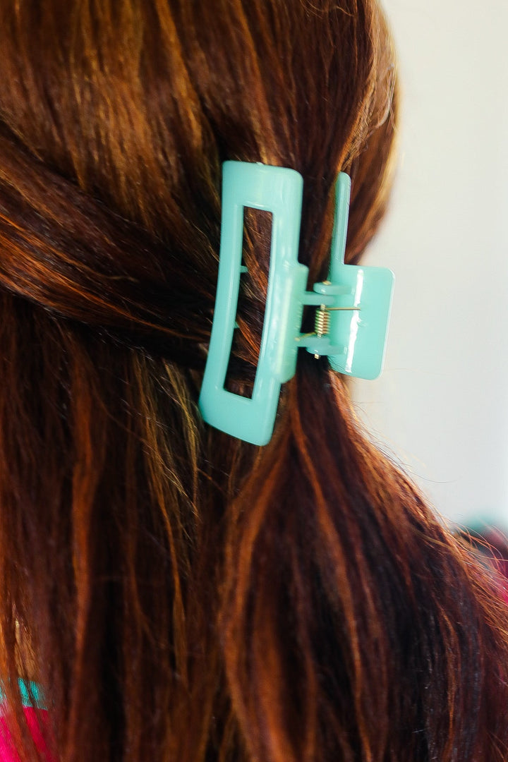 Classic Hair Claw - Seafoam Green