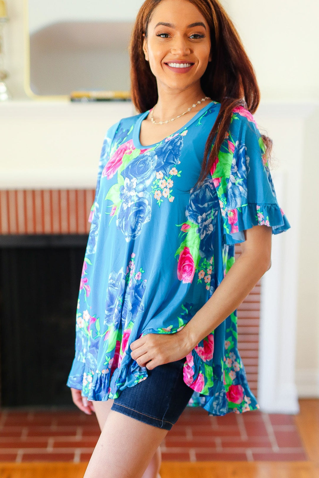 Floral Feels Tunic Top