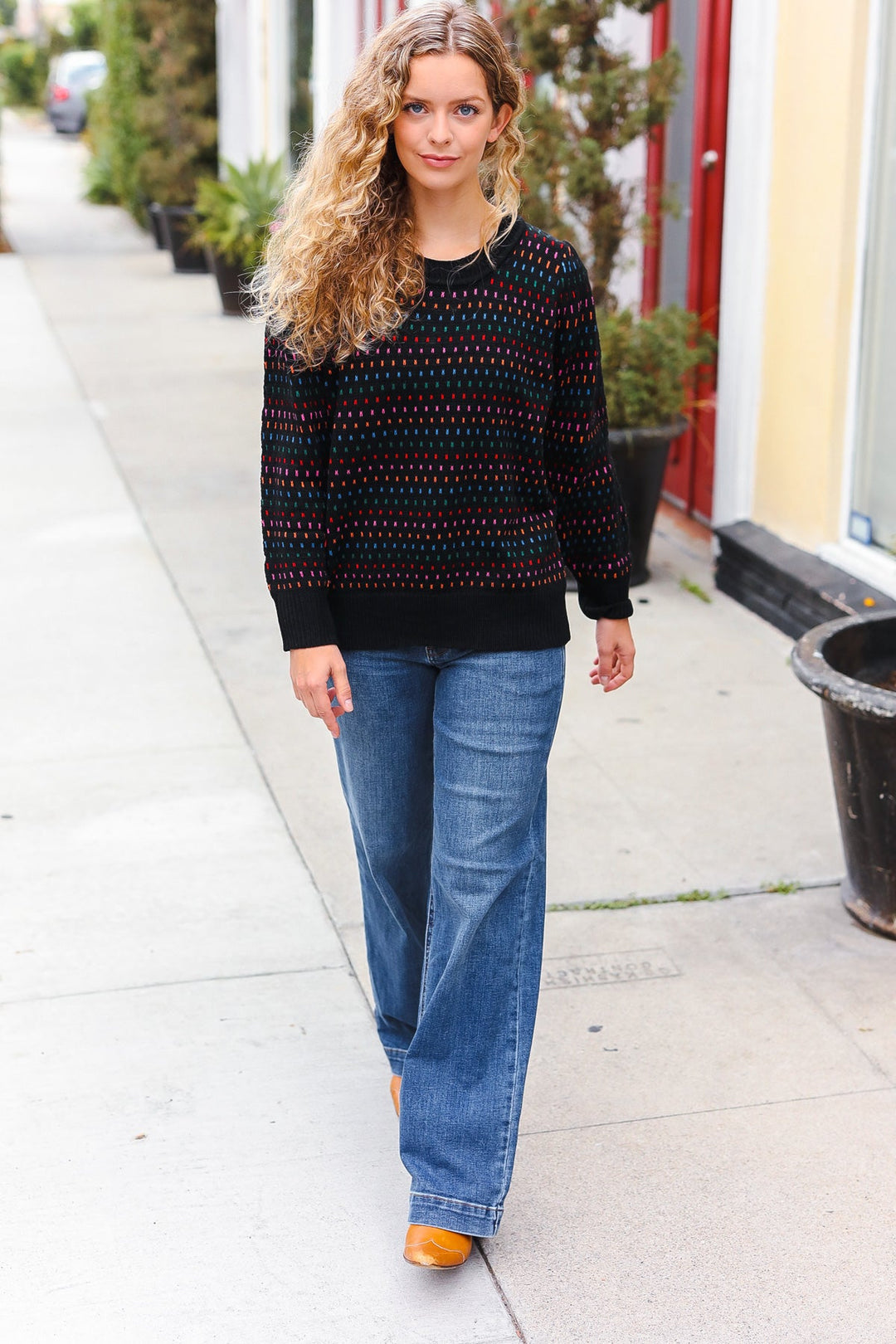 Joyous Times - Jacquard Knit Sweater