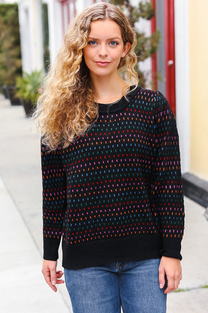 Joyous Times - Jacquard Knit Sweater