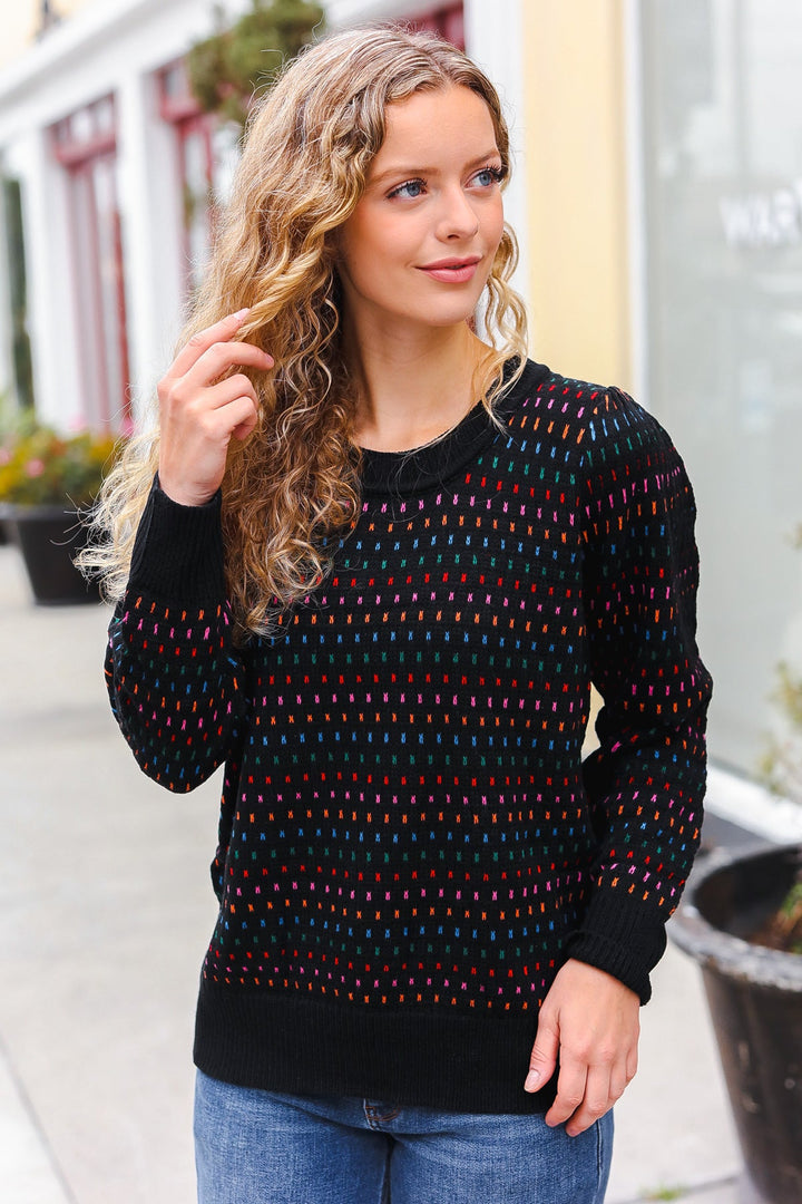 Joyous Times - Jacquard Knit Sweater