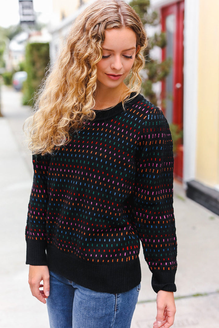 Joyous Times - Jacquard Knit Sweater