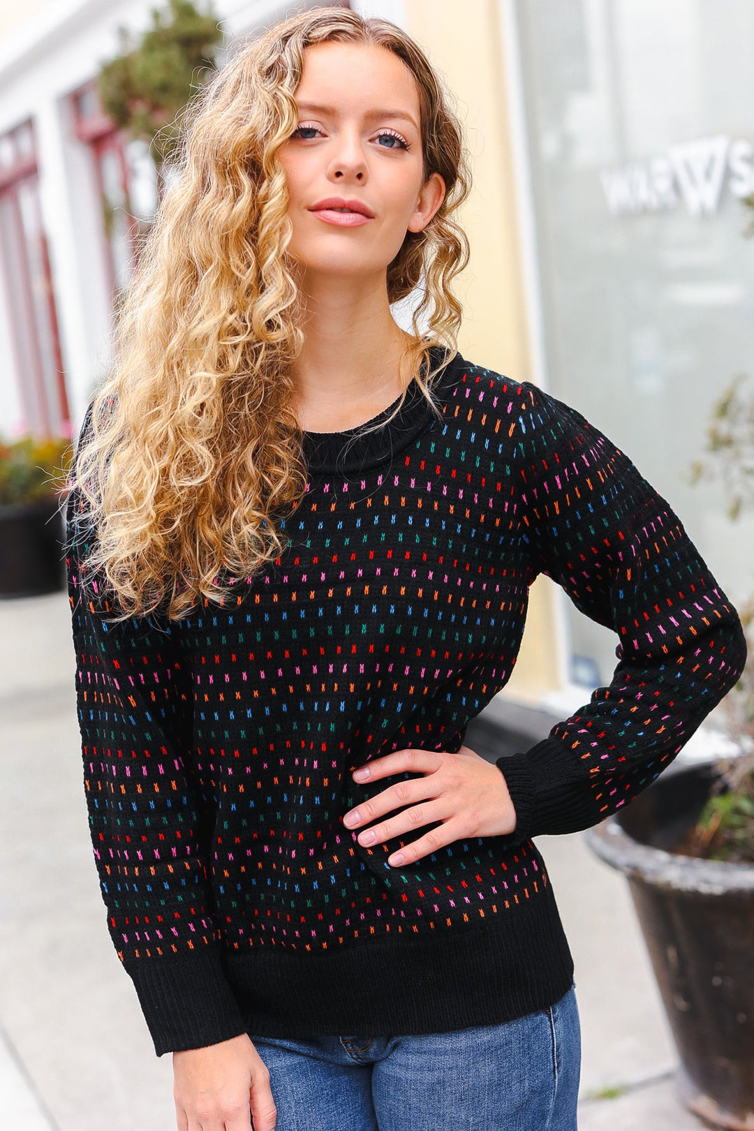 Joyous Times - Jacquard Knit Sweater