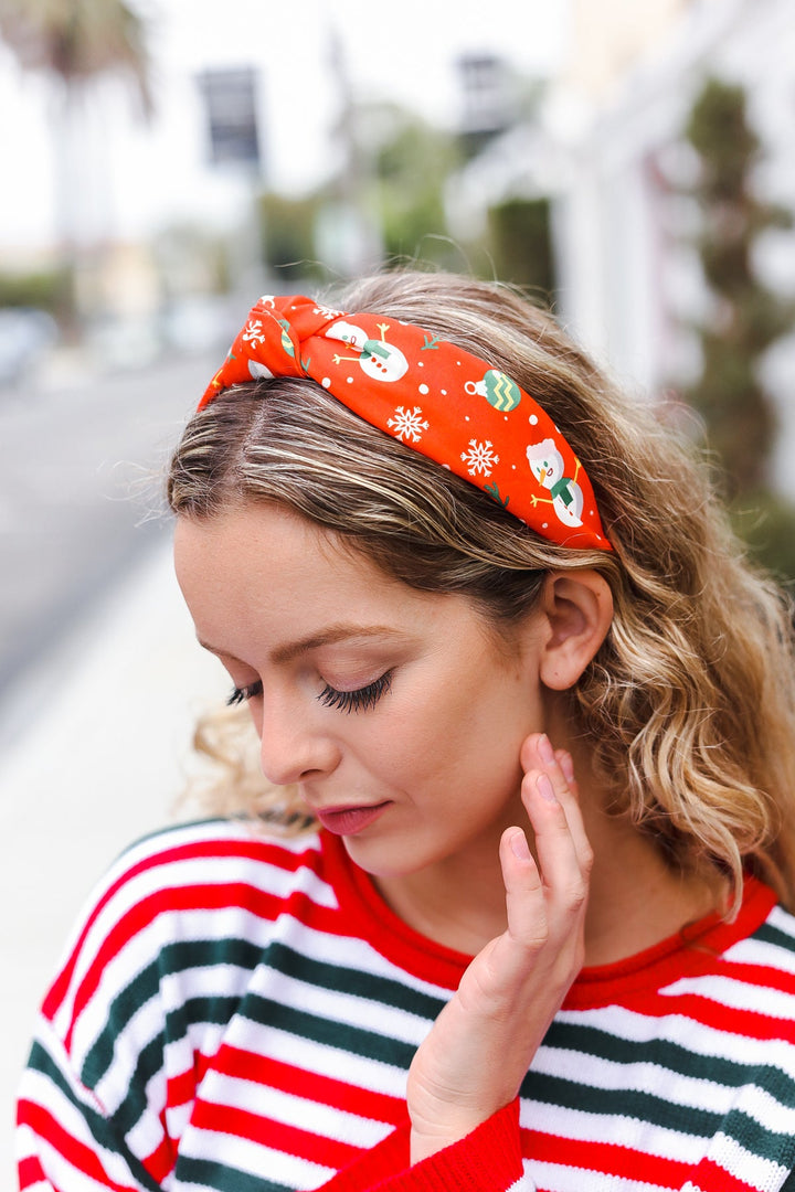 Vintage Snowman Christmas Headband