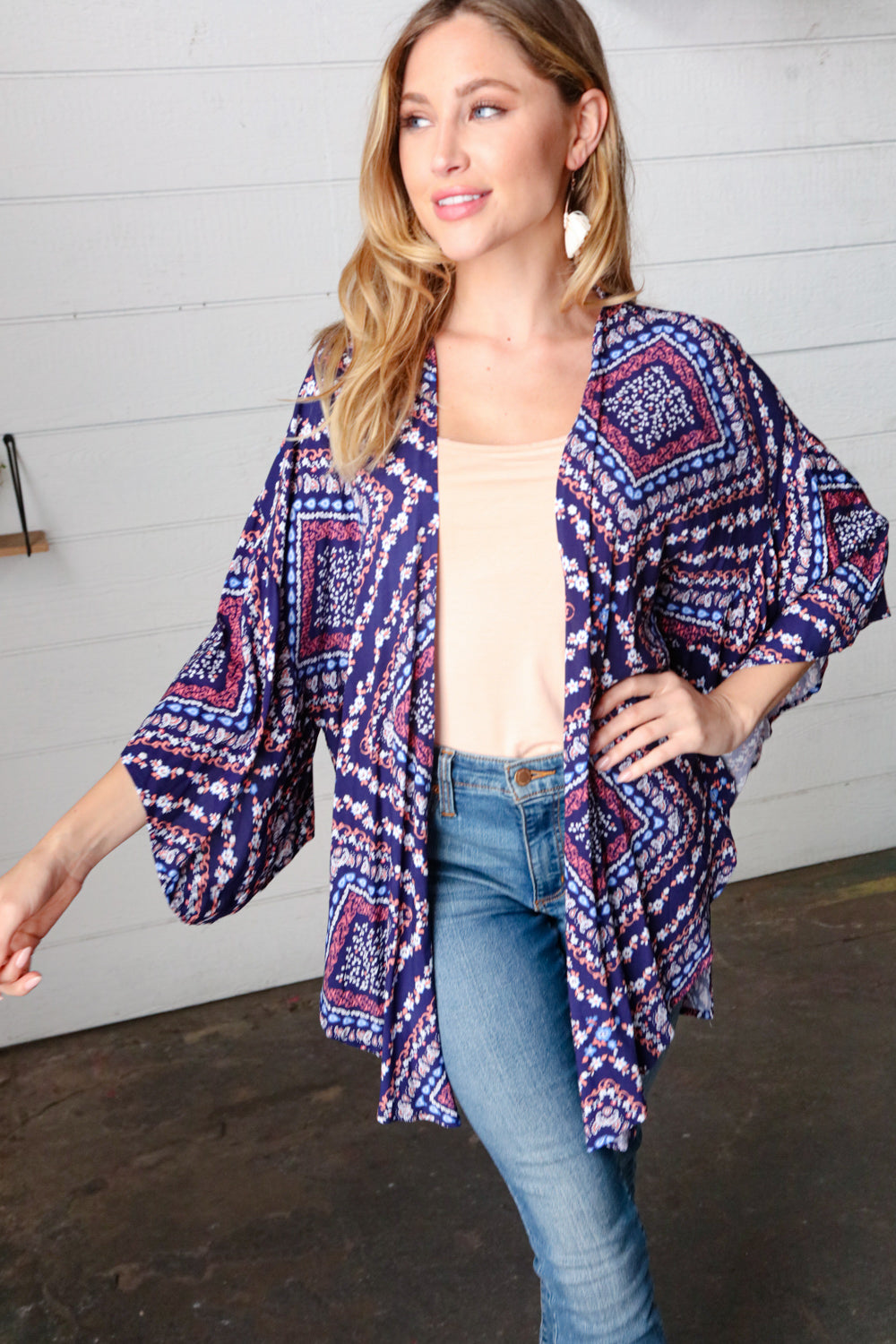 [FINAL SALE] In The Moment - Navy Kimono