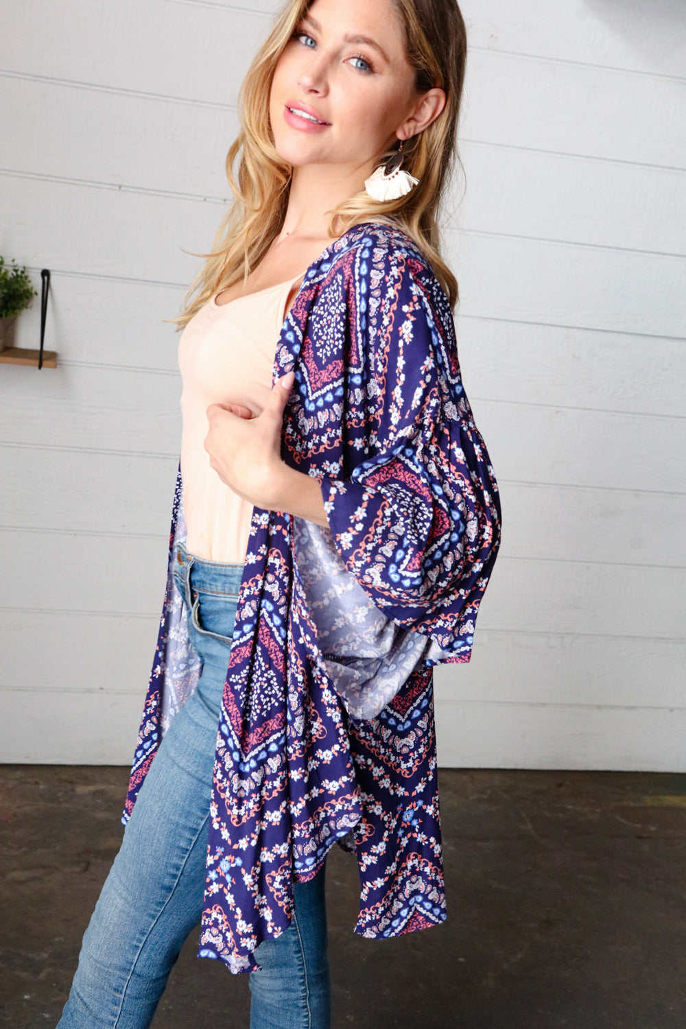 [FINAL SALE] In The Moment - Navy Kimono