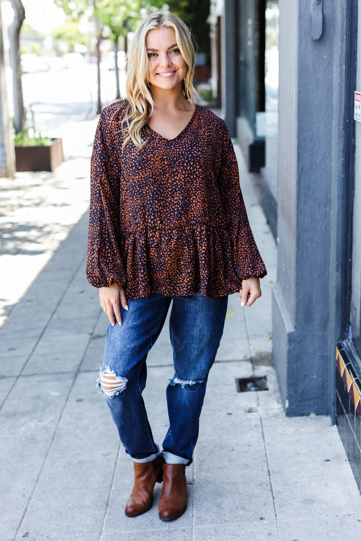 Lovely Leopard Oversized Babydoll Top