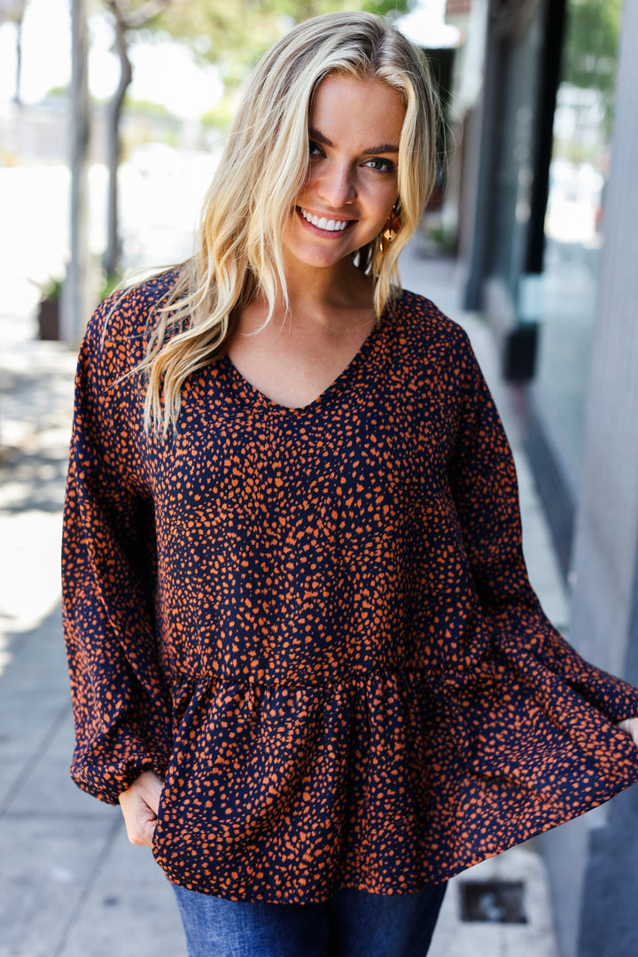 Lovely Leopard Oversized Babydoll Top