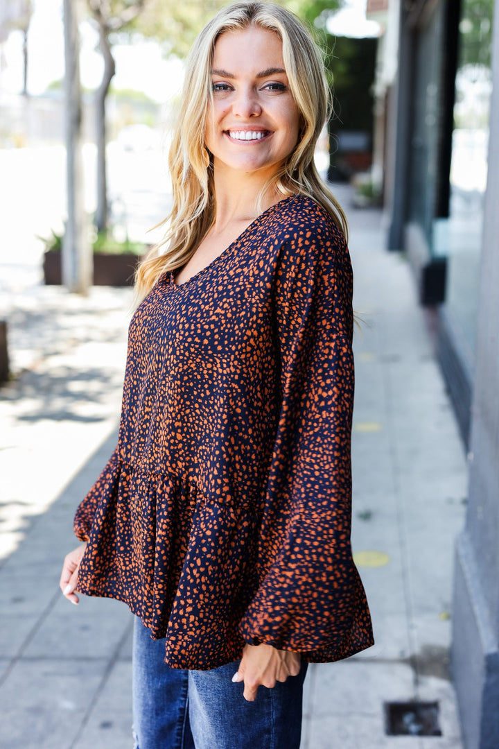 Lovely Leopard Oversized Babydoll Top