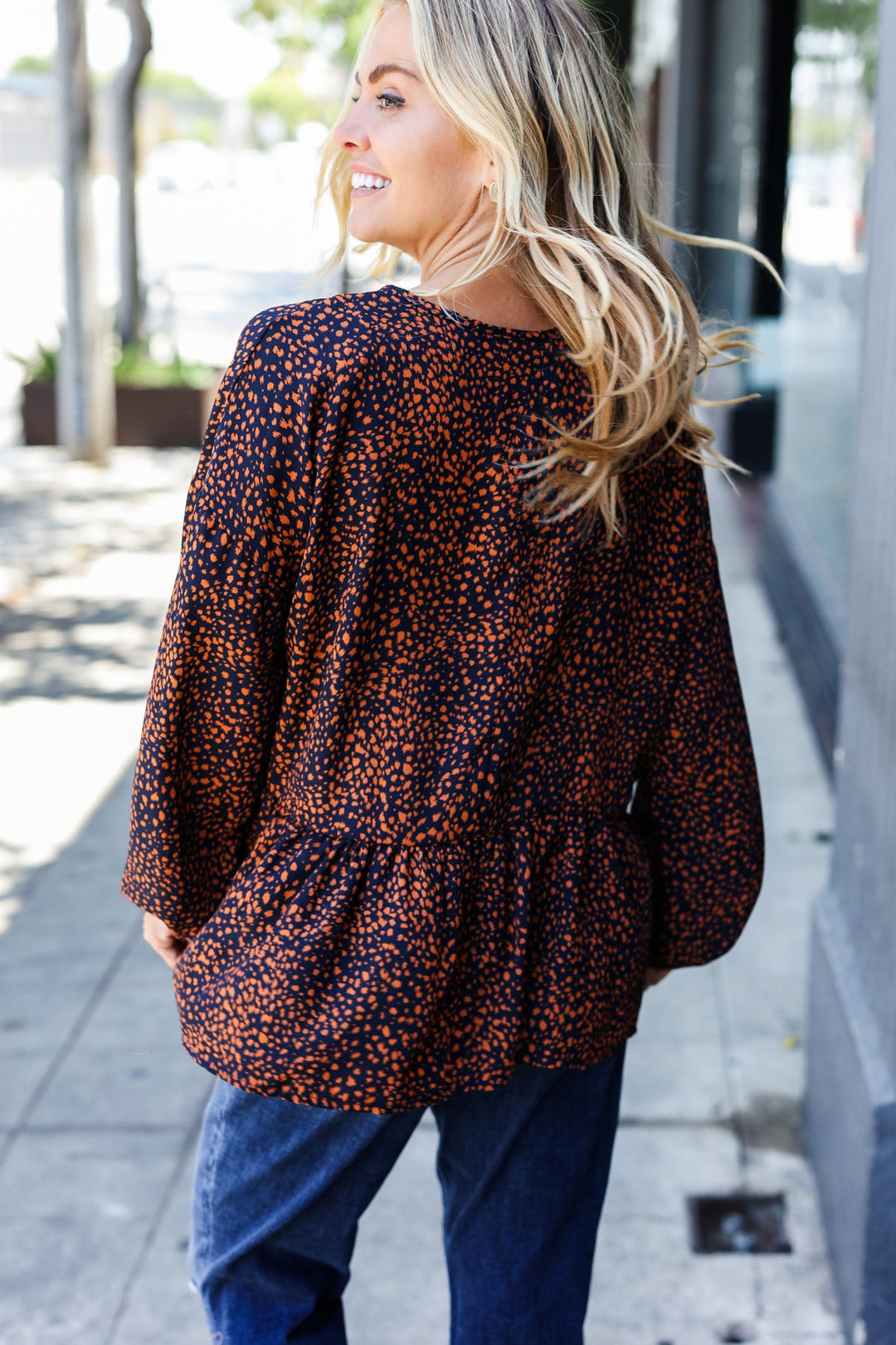 Lovely Leopard Oversized Babydoll Top