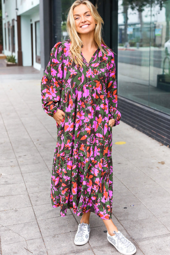 Weekend Stroll Tiered Maxi Dress