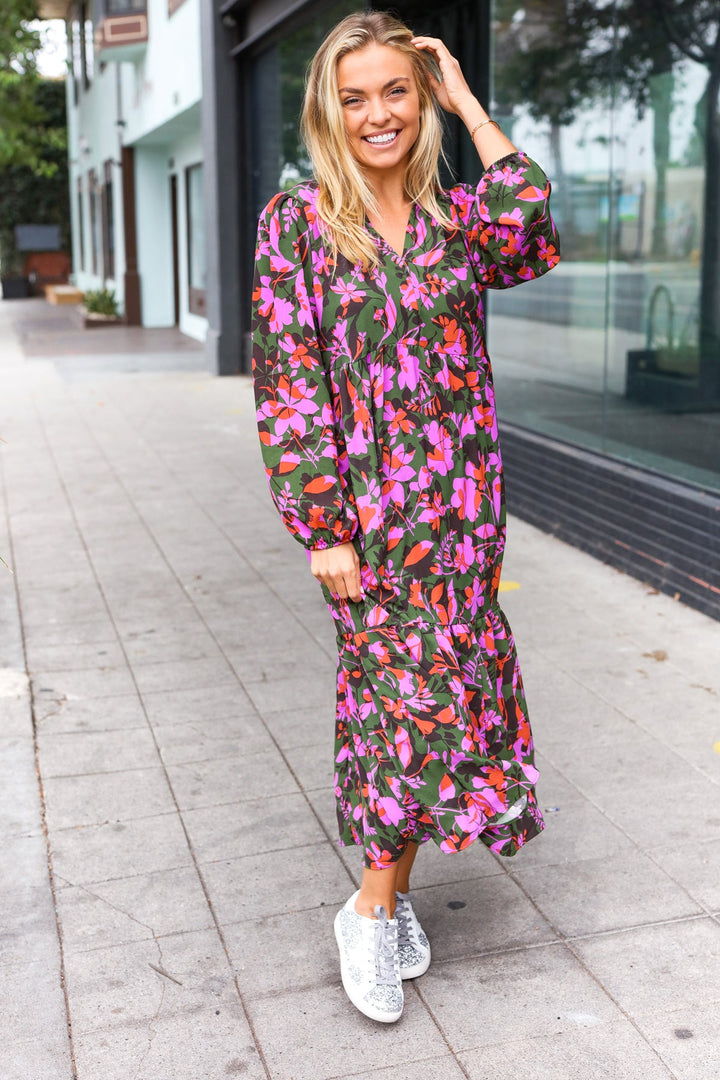 Weekend Stroll Tiered Maxi Dress