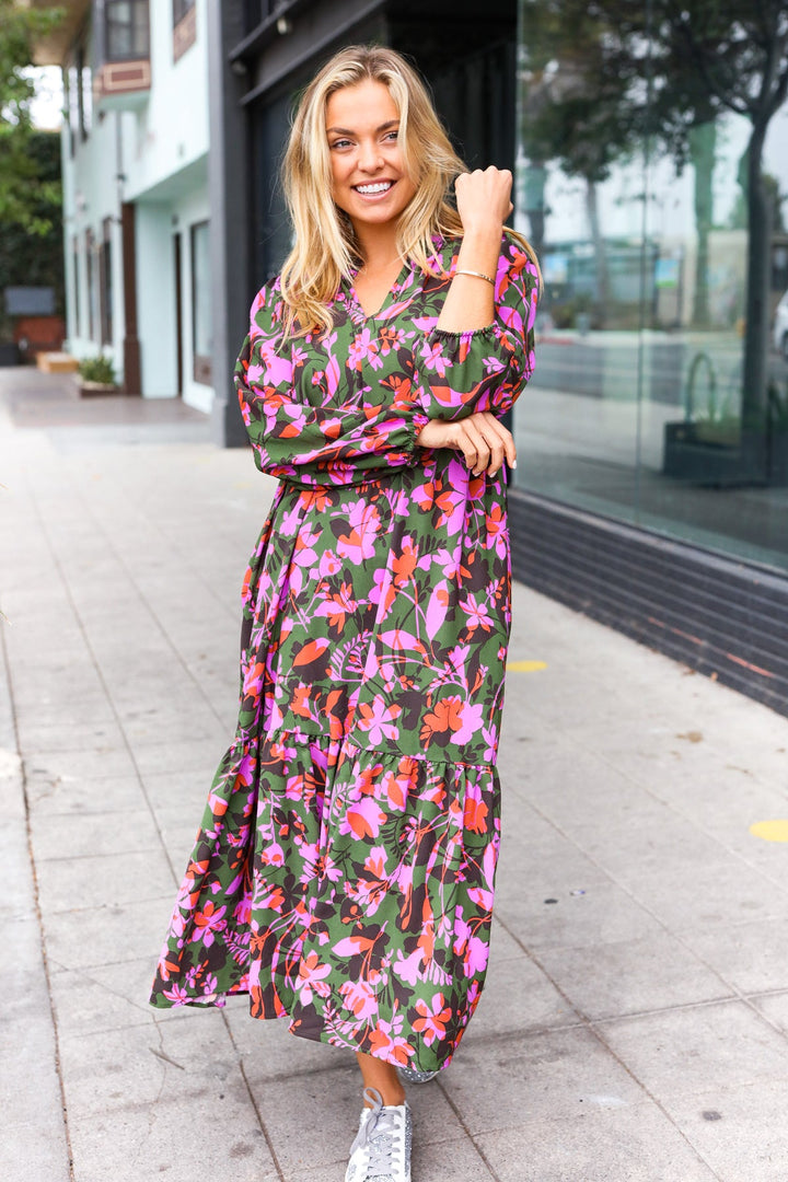 Weekend Stroll Tiered Maxi Dress