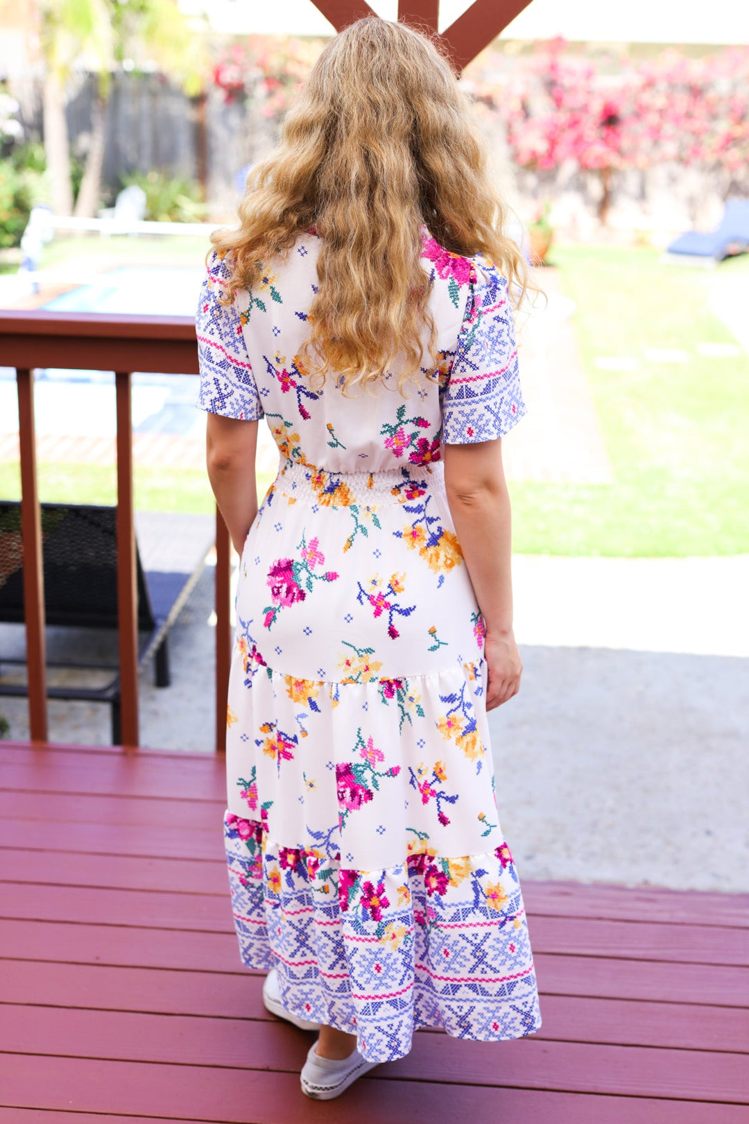 Beauty For Days - Smocked-Waist Dress