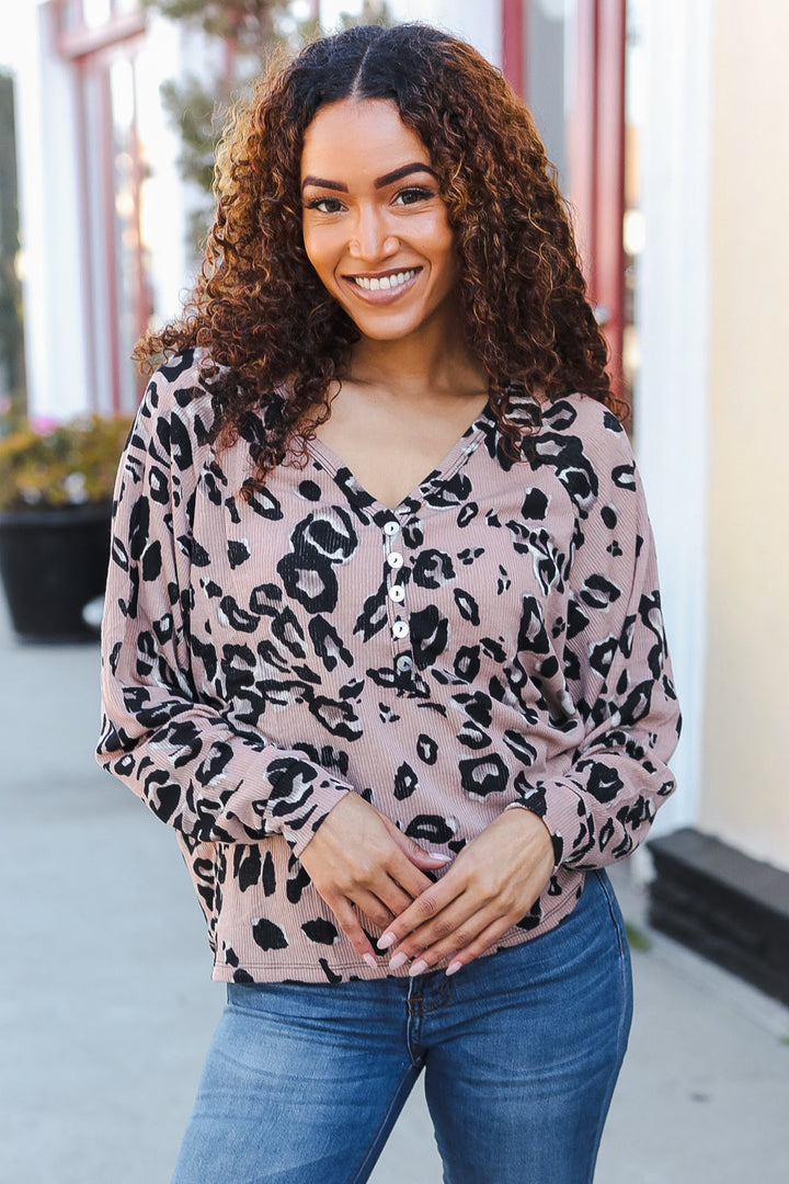 Bold Beauty - Animal-Print Dolman Pullover