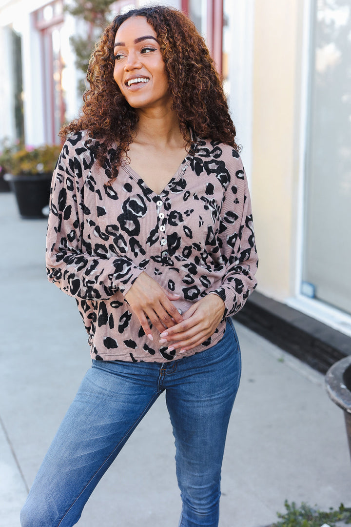 Bold Beauty - Animal-Print Dolman Pullover