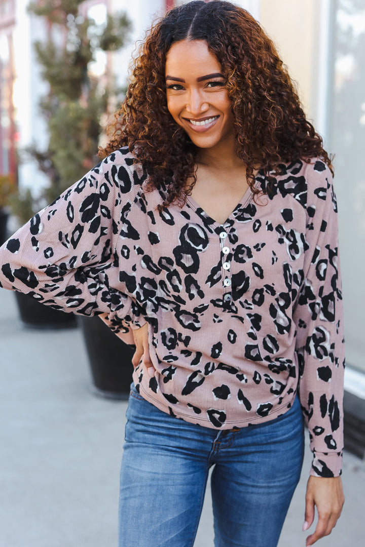 Bold Beauty - Animal-Print Dolman Pullover