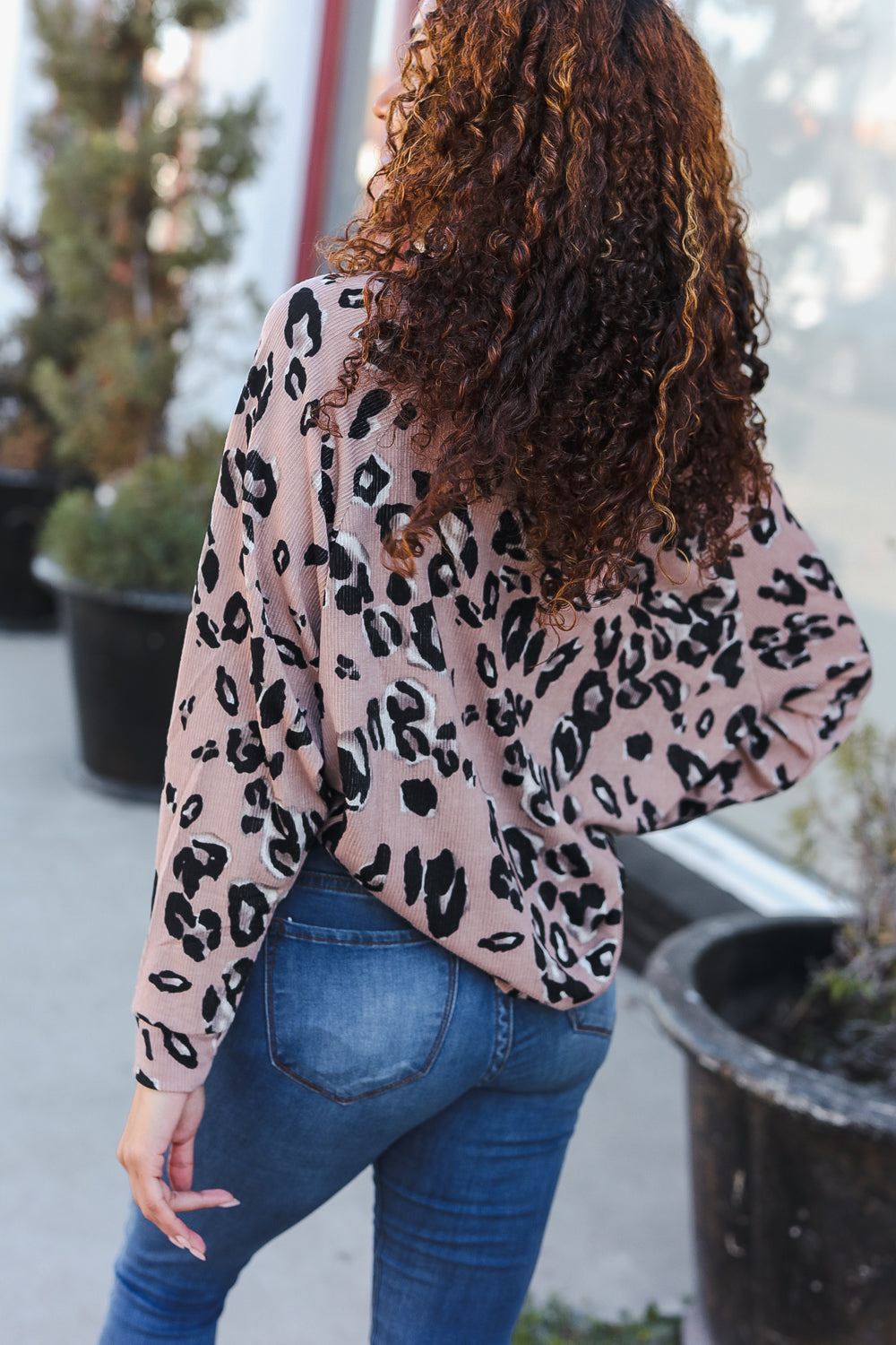 Bold Beauty - Animal-Print Dolman Pullover