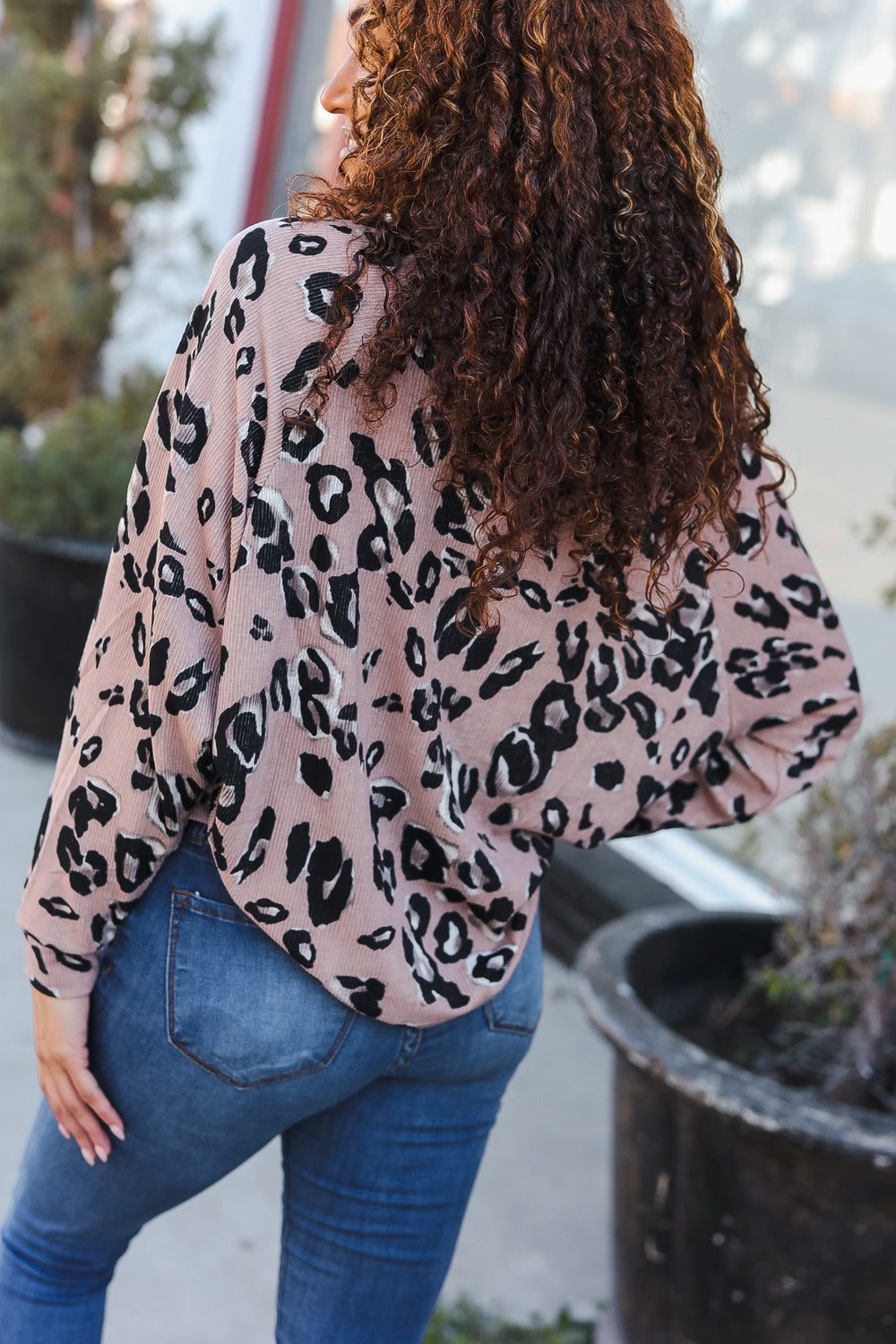 Bold Beauty - Animal-Print Dolman Pullover