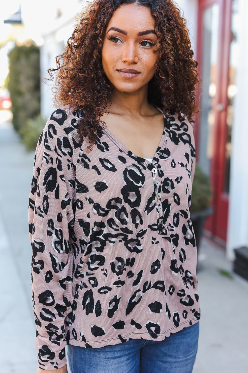 Bold Beauty - Animal-Print Dolman Pullover