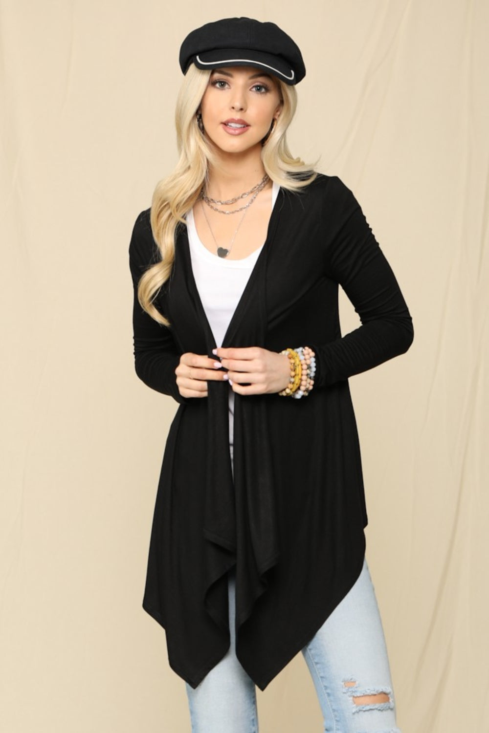 Cozy Style Knit Cardigan - Black