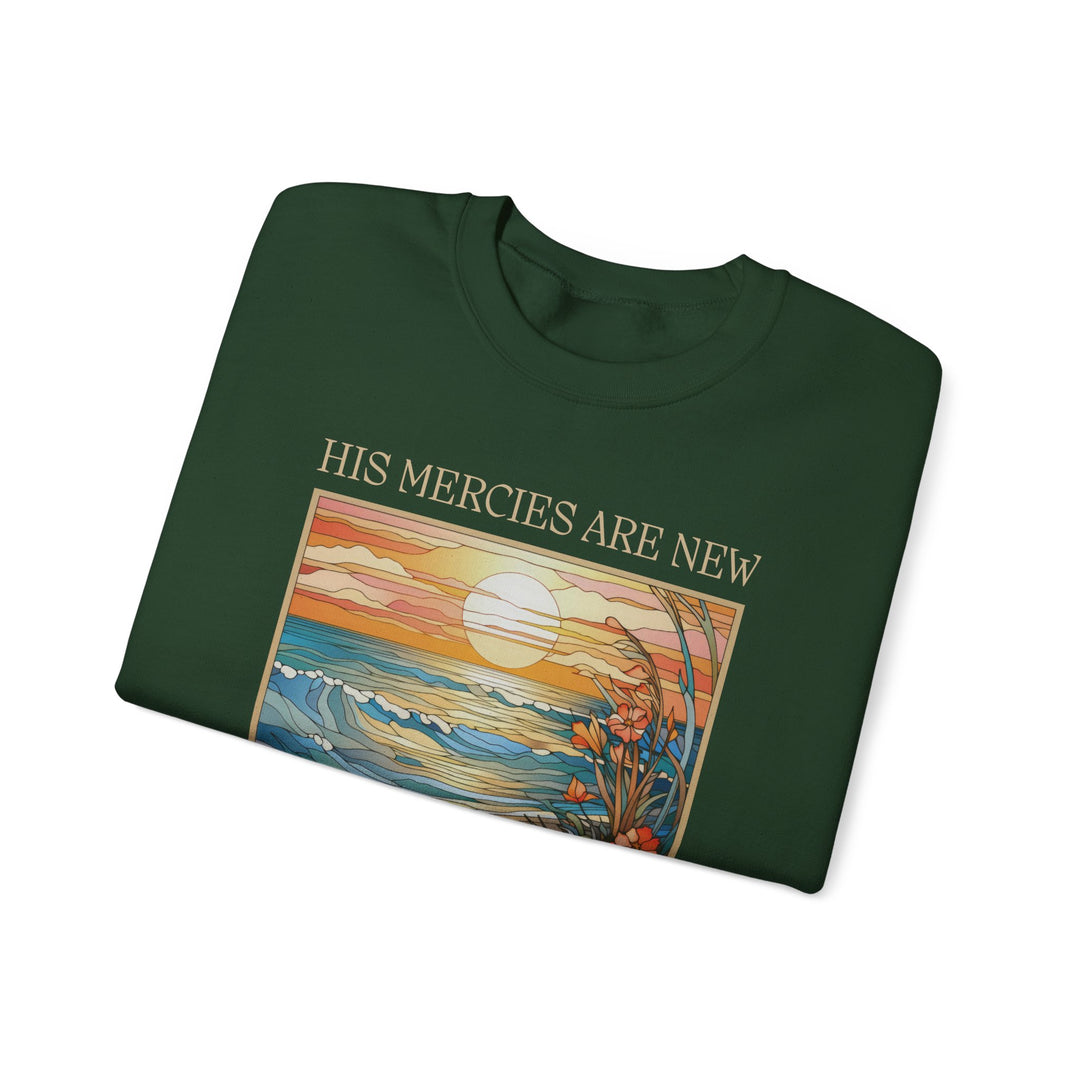 His Mercies Are New Every Morning - Unisex Crew-Neck Sweatshirt