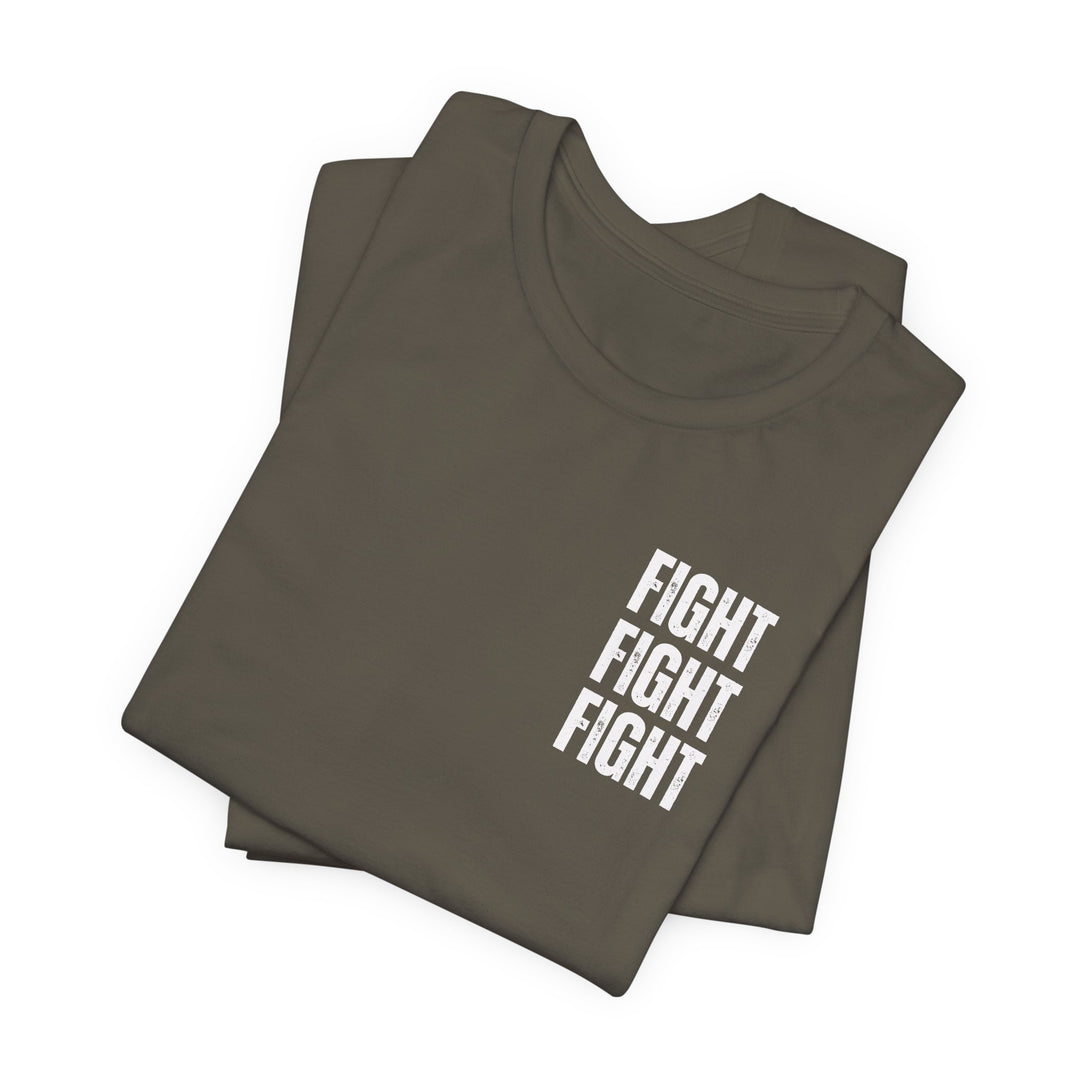 Fight, fight, fight USA Flag Sleeve Print - Unisex Crew-Neck Tee