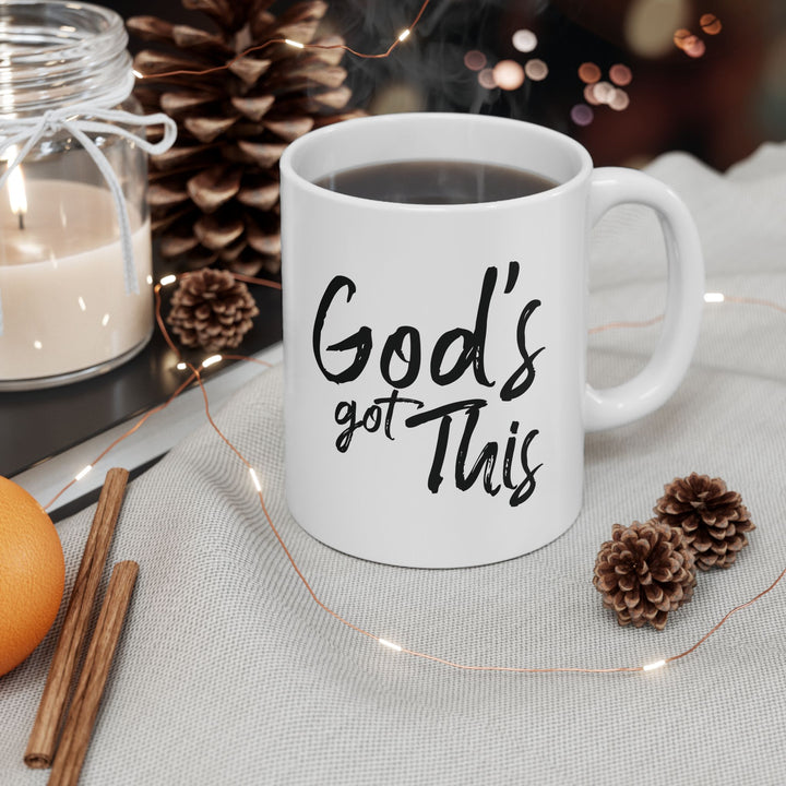 God's Got This White Ceramic Mug (11 oz)