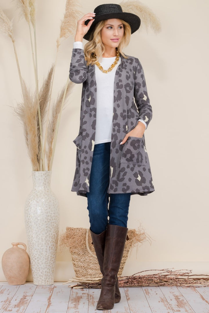 Bold Style Cardigan - Leopard