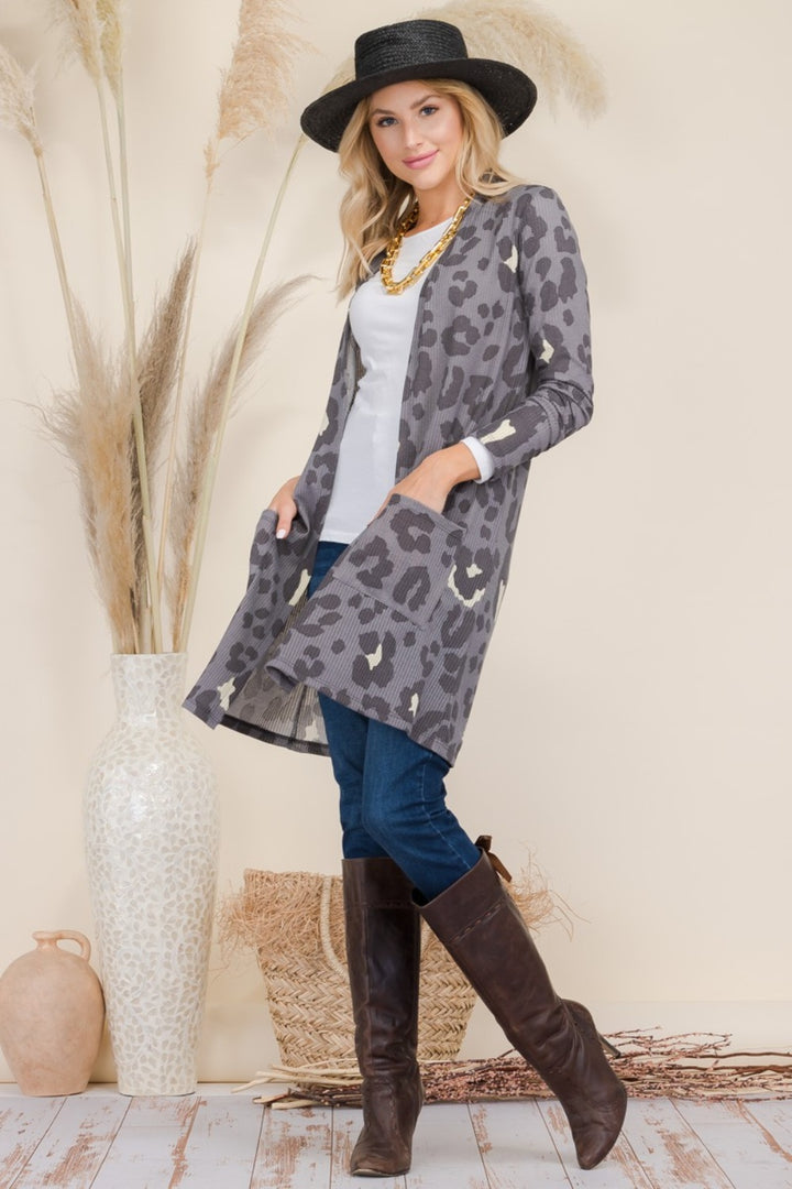 Bold Style Cardigan - Leopard