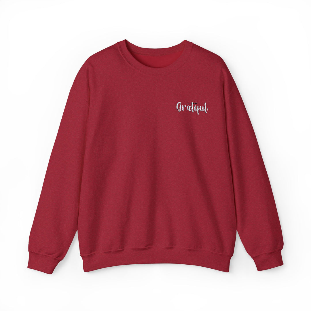 [Embroidered] Grateful - Unisex Crew-Neck Sweatshirt