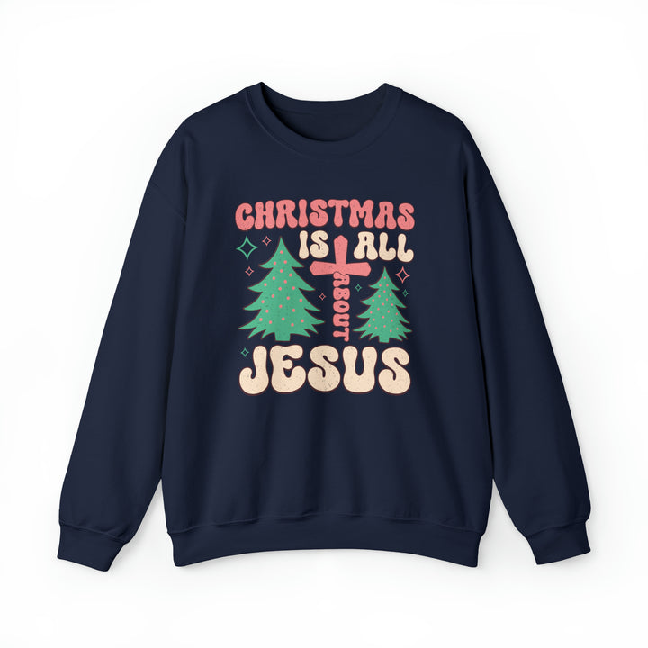 Christmas Is All About Jesus - Unisex Crew-Neck Sweatshirt