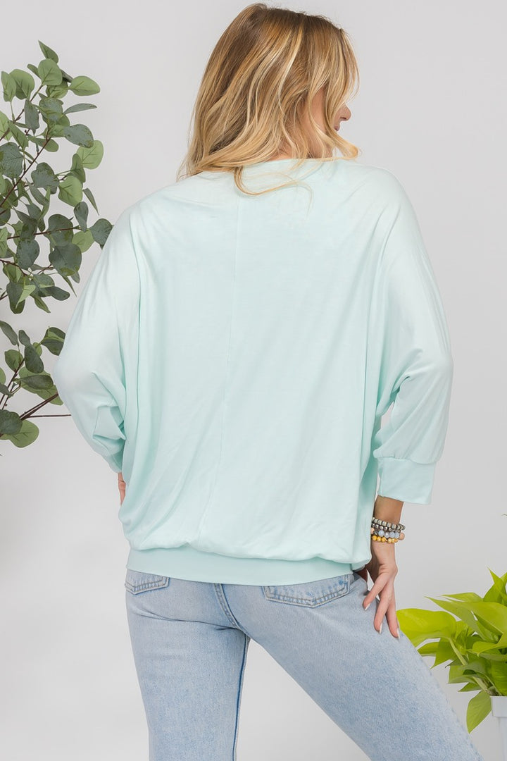 Floral Beauty Top with Two-Layer Detail