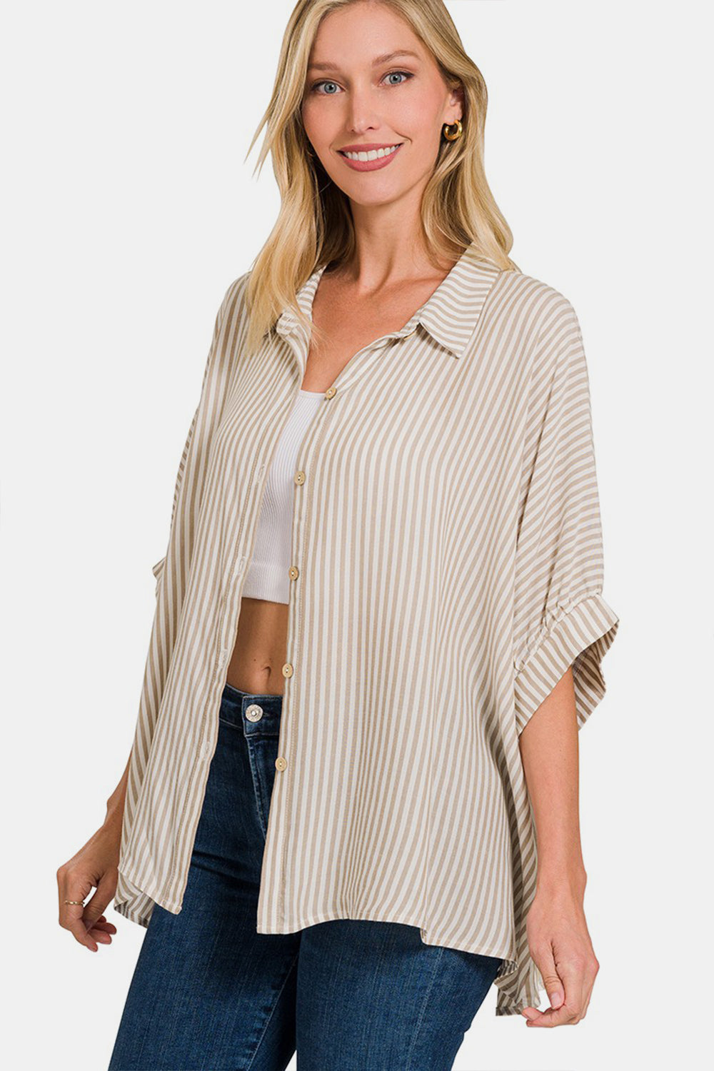 Timeless Additions Button-Up Top