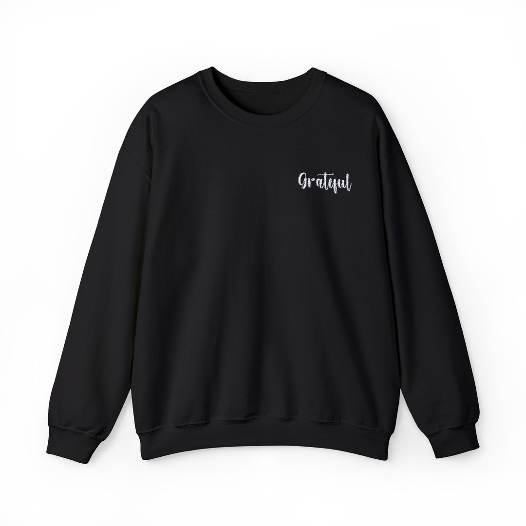 [Embroidered] Grateful - Unisex Crew-Neck Sweatshirt