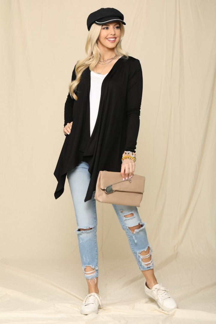 Cozy Style Knit Cardigan - Black