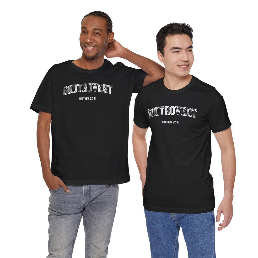 Godtrovert - Matthew 22:37 - Unisex Crew-Neck Tee