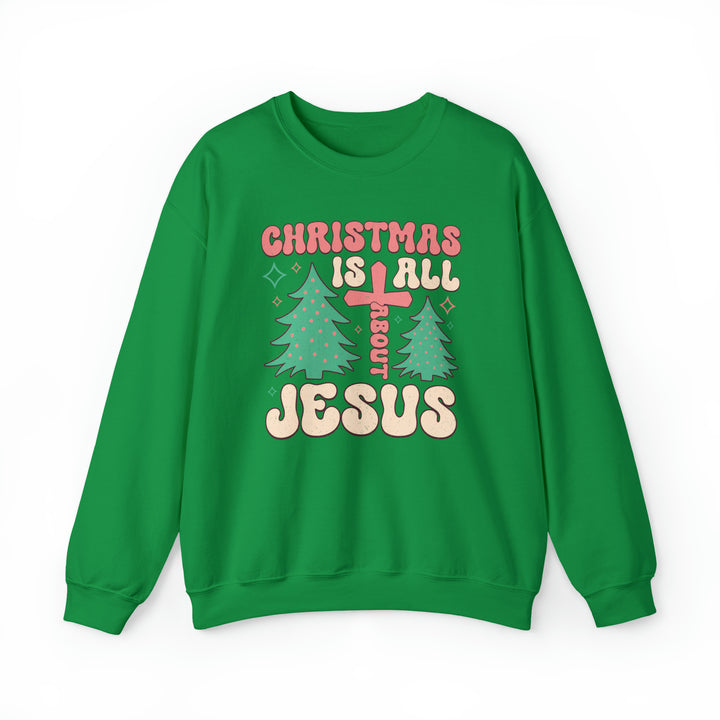 Christmas Is All About Jesus - Unisex Crew-Neck Sweatshirt