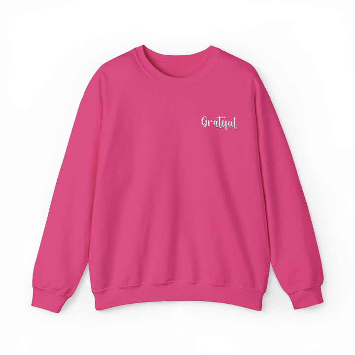 [Embroidered] Grateful - Unisex Crew-Neck Sweatshirt