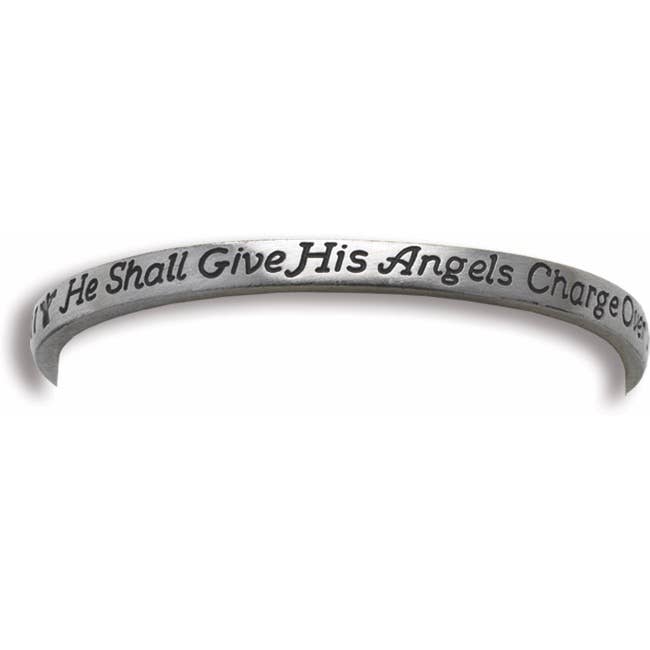 Inspirational Message Pewter Bracelets Bangles | Christian Jewelry Gifts