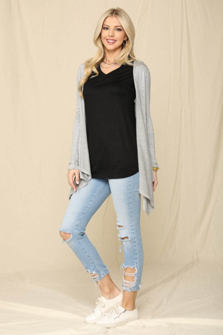 Cozy Style Knit Cardigan - Grey