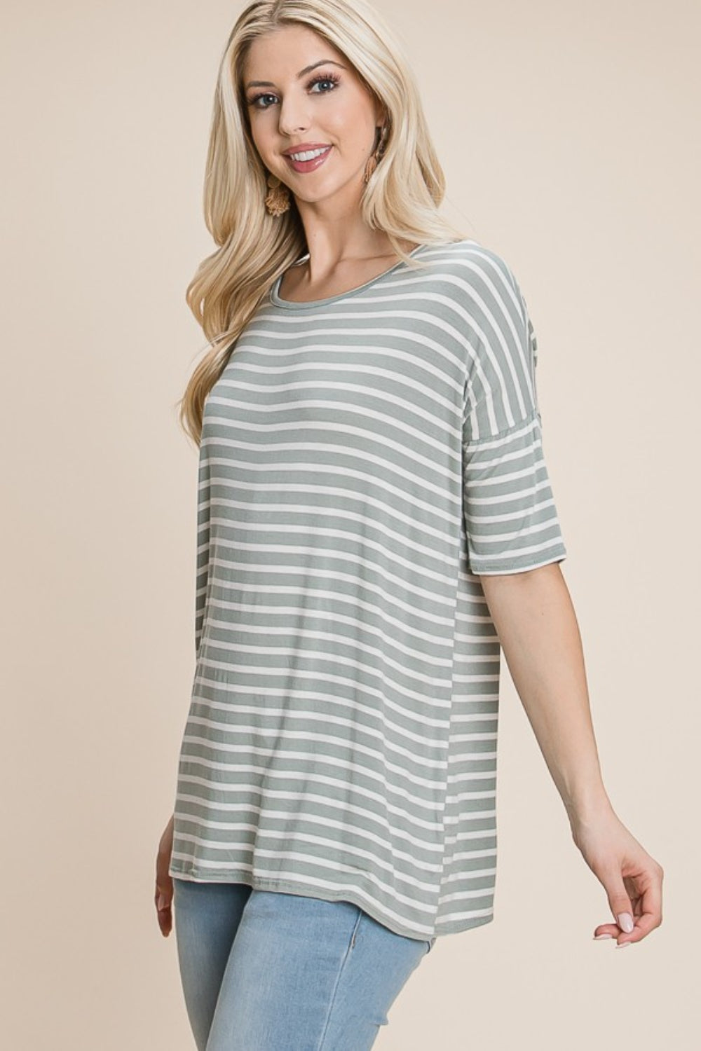 All About Stripes Top - Sage