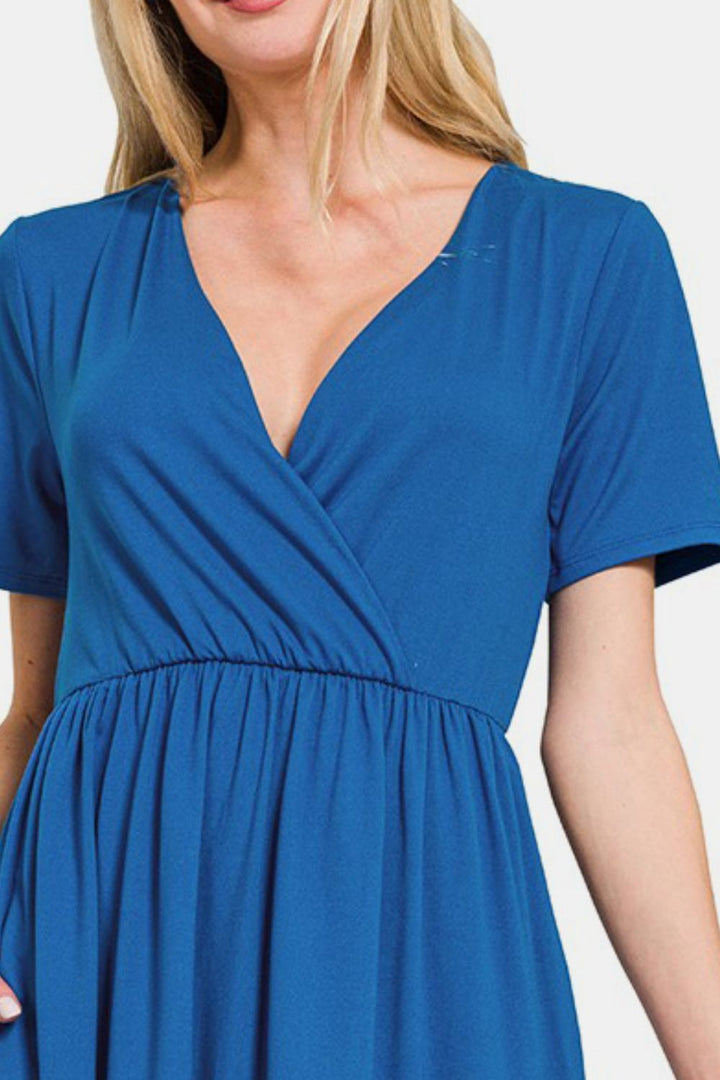 Soft Elegance Surplice Dress