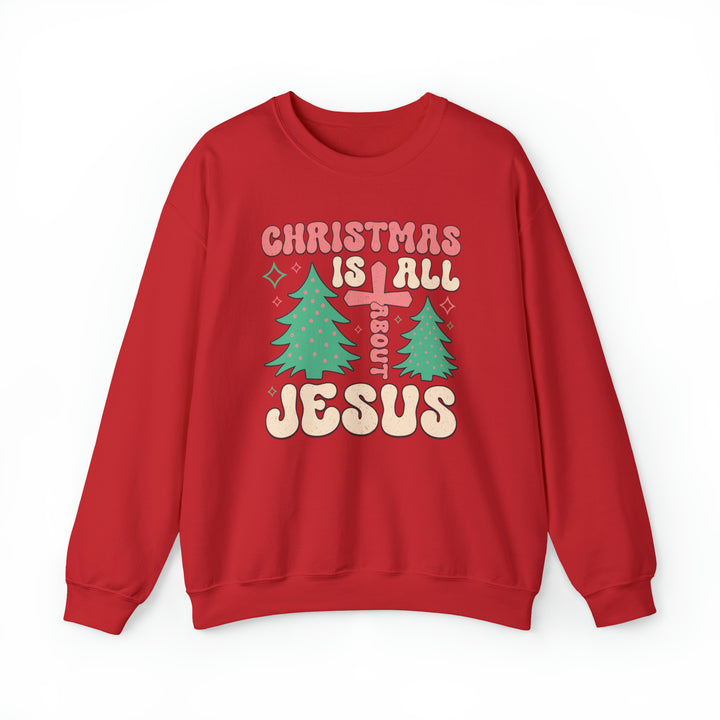 Christmas Is All About Jesus - Unisex Crew-Neck Sweatshirt